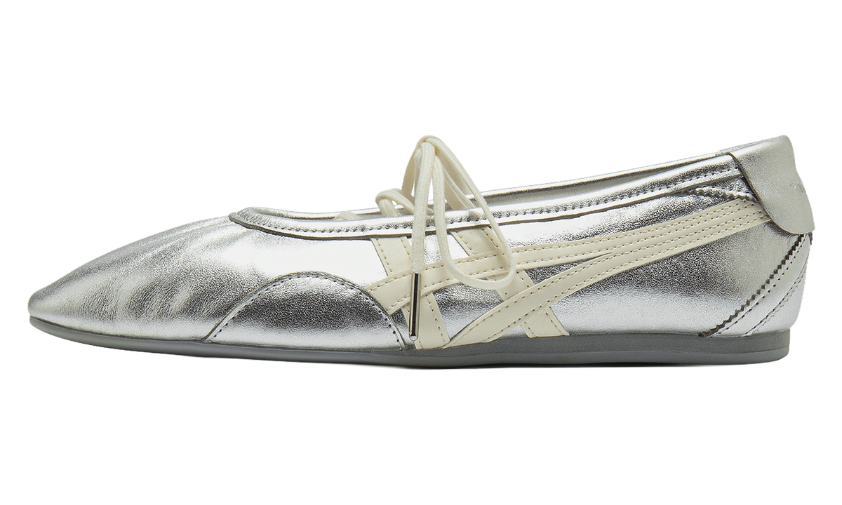 Onitsuka Tiger Gymnarina Women's Ballet Flats - Silver Cream