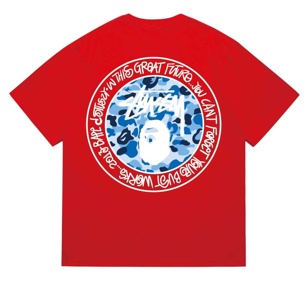 BAPE White-Ring Camo Back Graphic T-Shirt — back