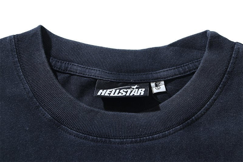 Hellstar Rhinestone Graphic Short-Sleeve T-Shirt — neck_label