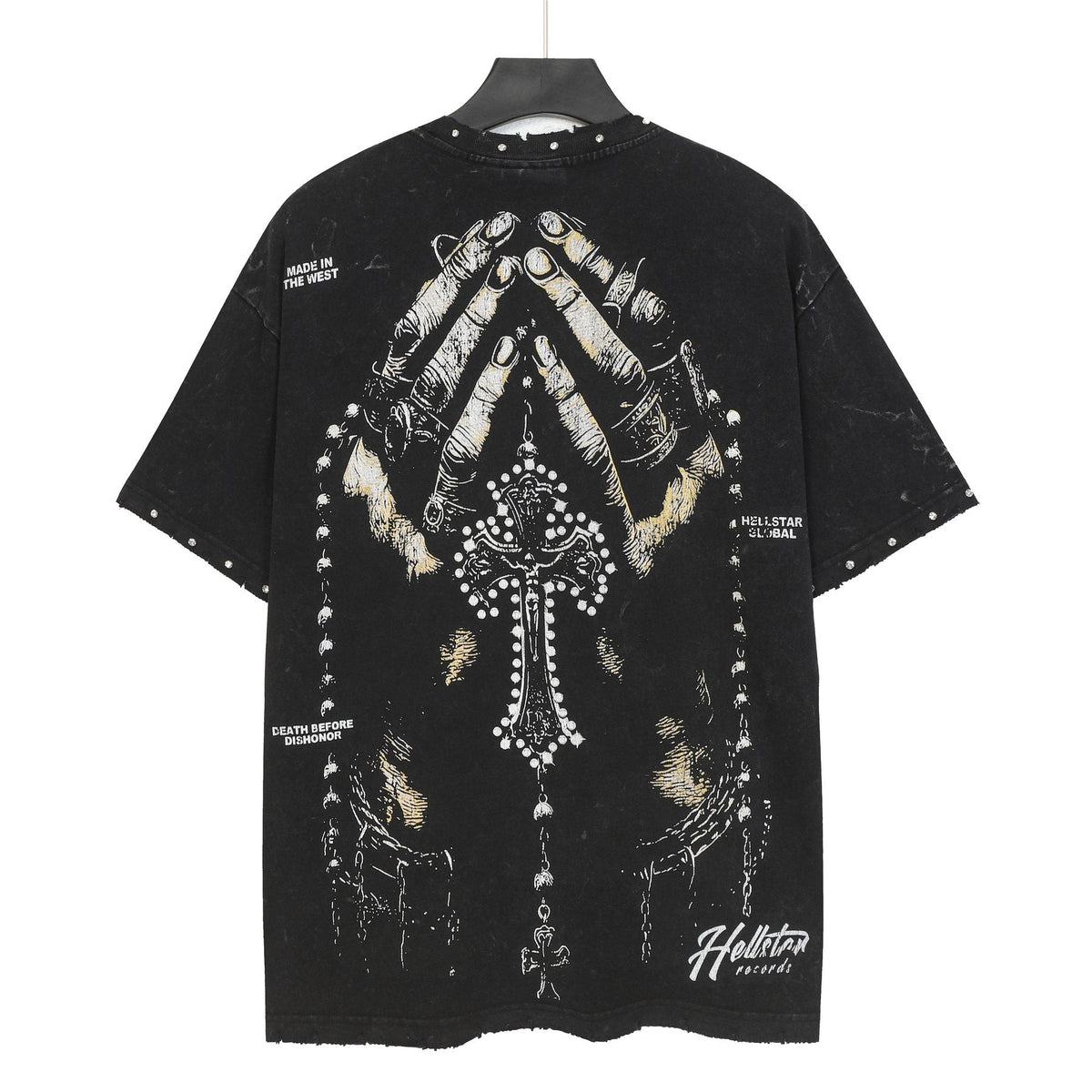 Hellstar Death Before Dishonor Graphic Short-Sleeve T-Shirt — back