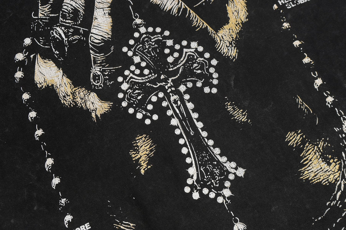 Hellstar Death Before Dishonor Graphic Short-Sleeve T-Shirt — detail