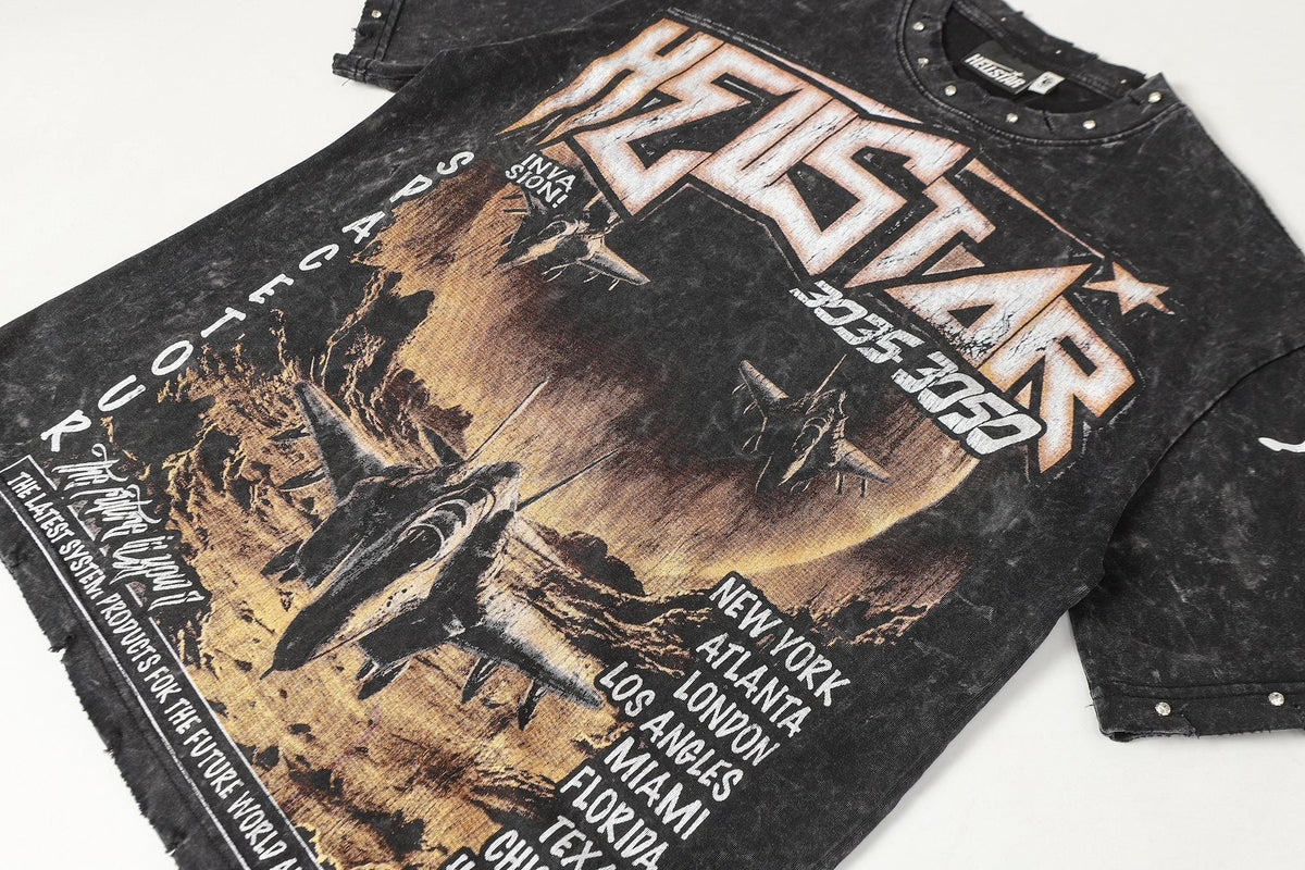 Hellstar Space Tour Graphic T-Shirt — front