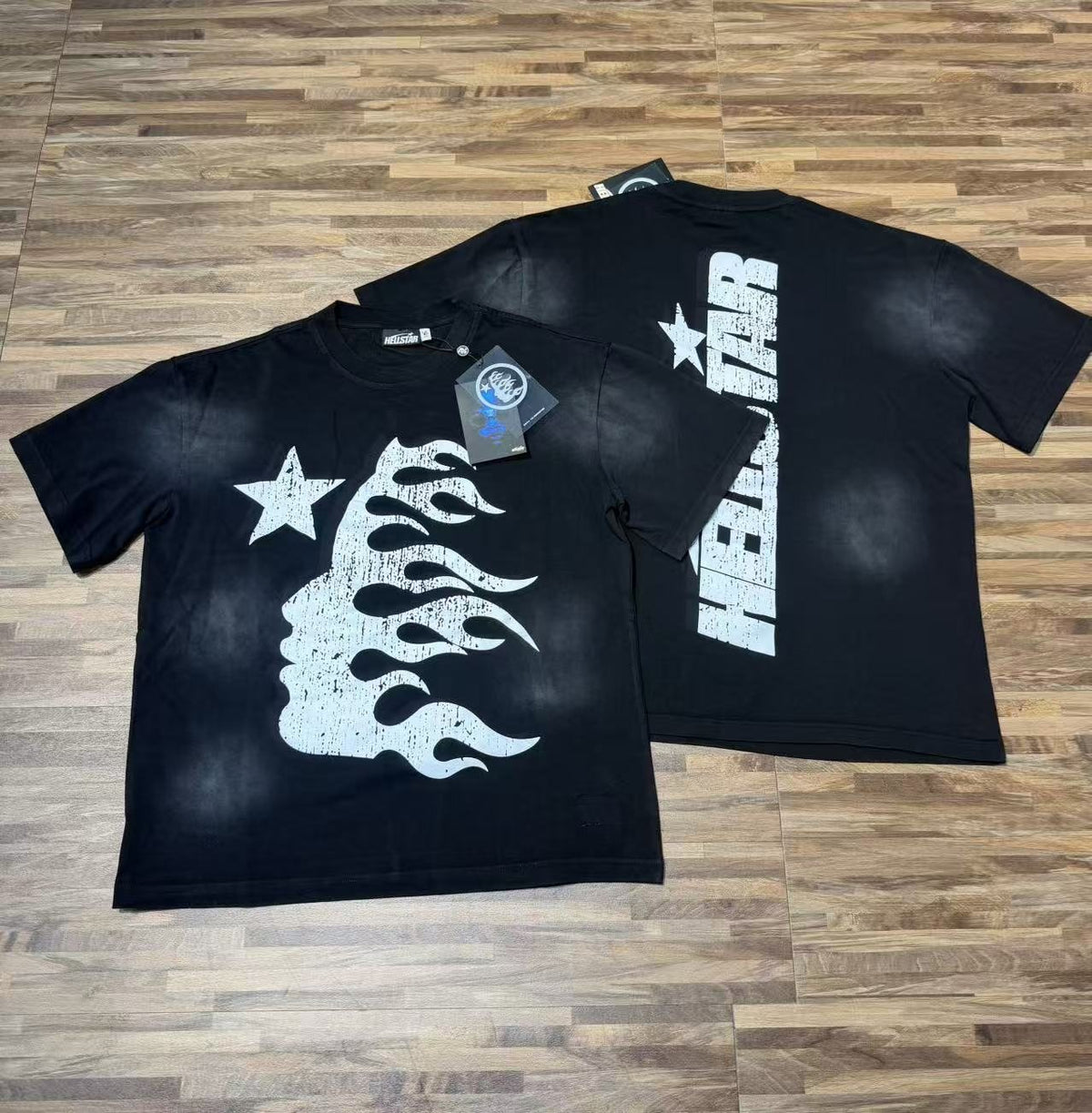 Hellstar Star Flame Face Graphic T-Shirt — context