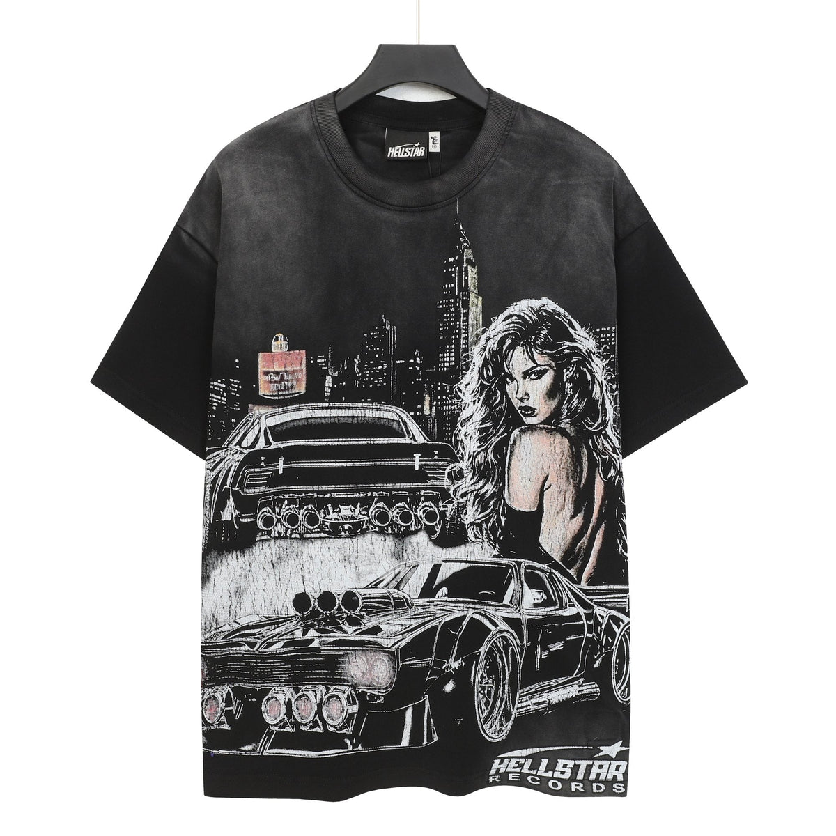 Hellstar Records Studio Acid-Wash T-Shirt — hero