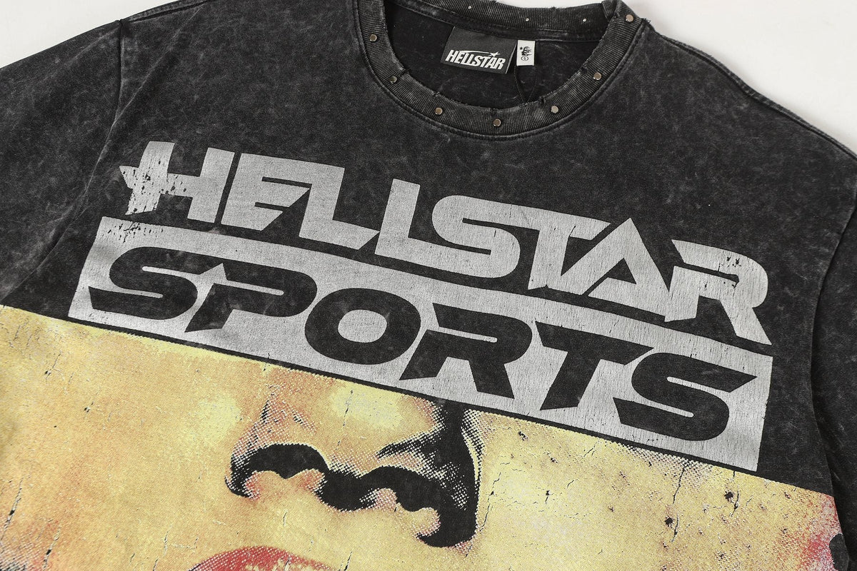 Hellstar Sports 88 Washed Graphic T-Shirt — detail