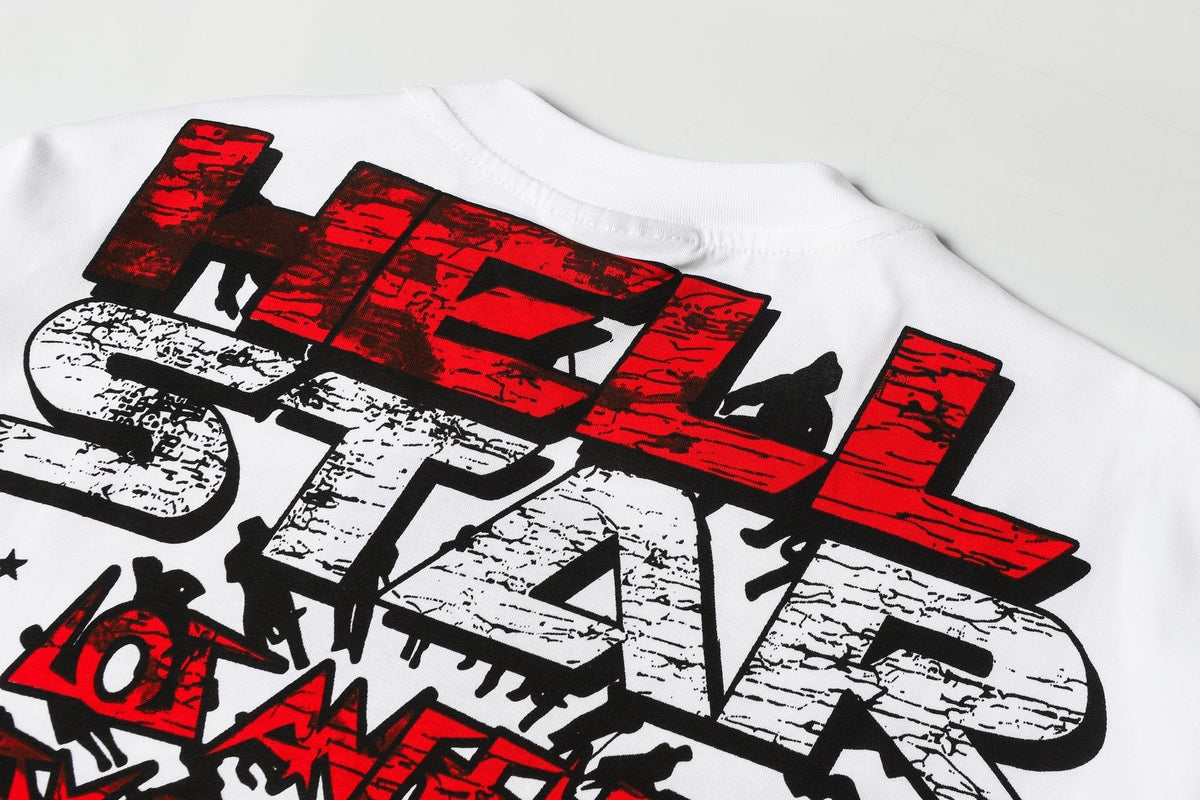Hellstar Skull City-List Graphic T-Shirt — detail