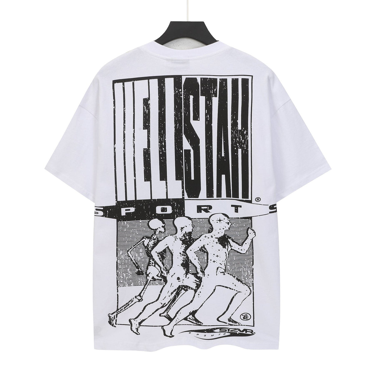 Hellstar Sports-Inspired Front & Back Graphic T-Shirt — back