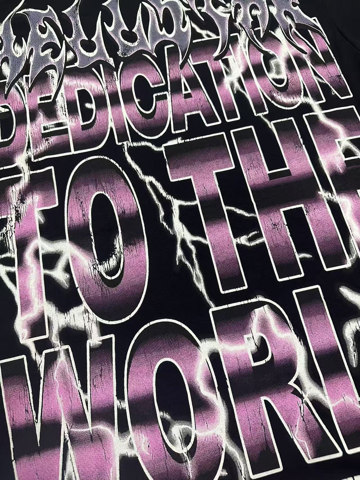 Hellstar Dedication to the World Graphic T-Shirt — detail
