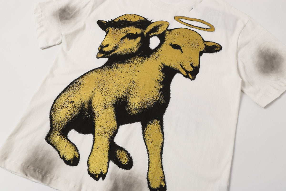 Hellstar Two-Headed Lamb Graphic T-Shirt — detail