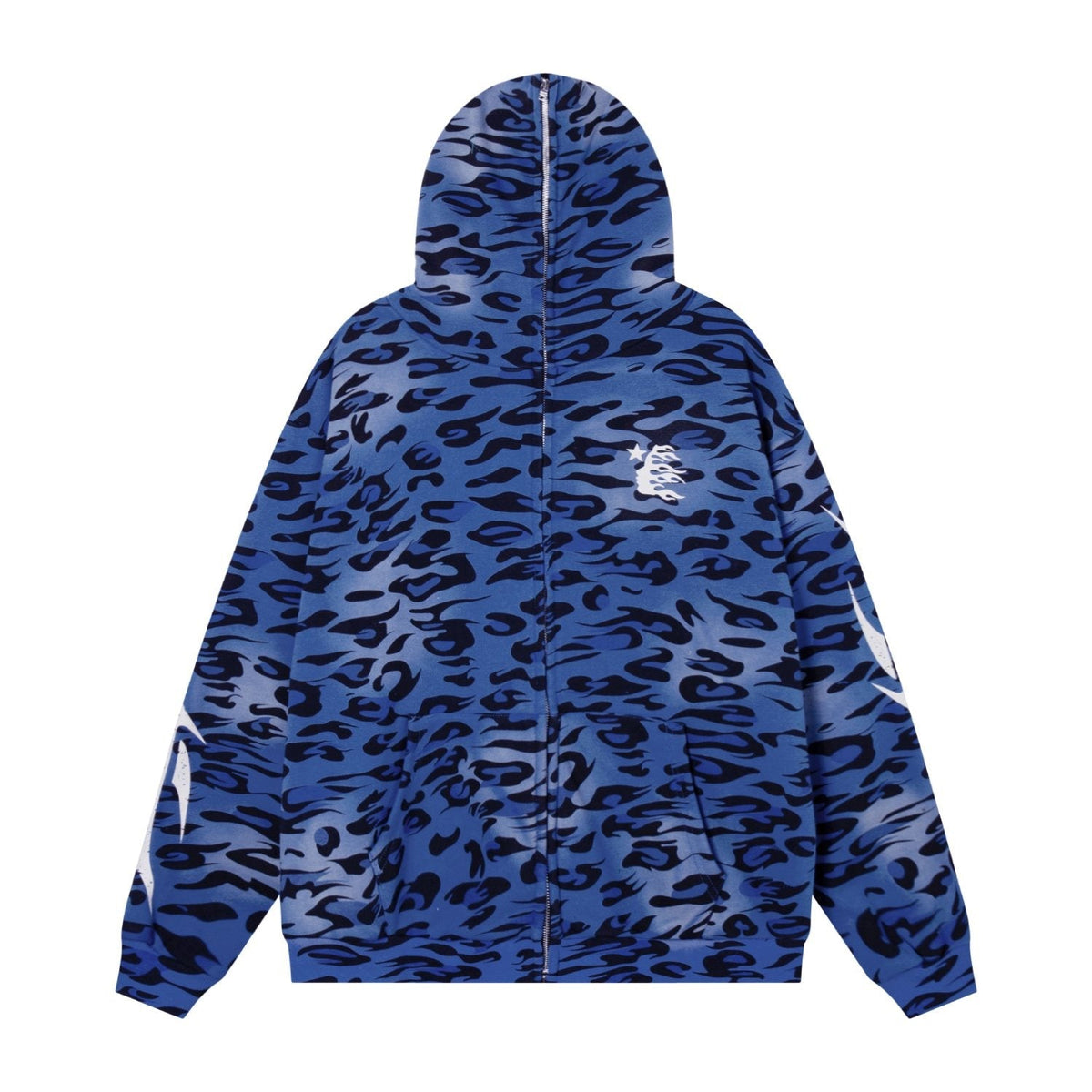 Hellstar Camo Graphic Zip Hoodie — front