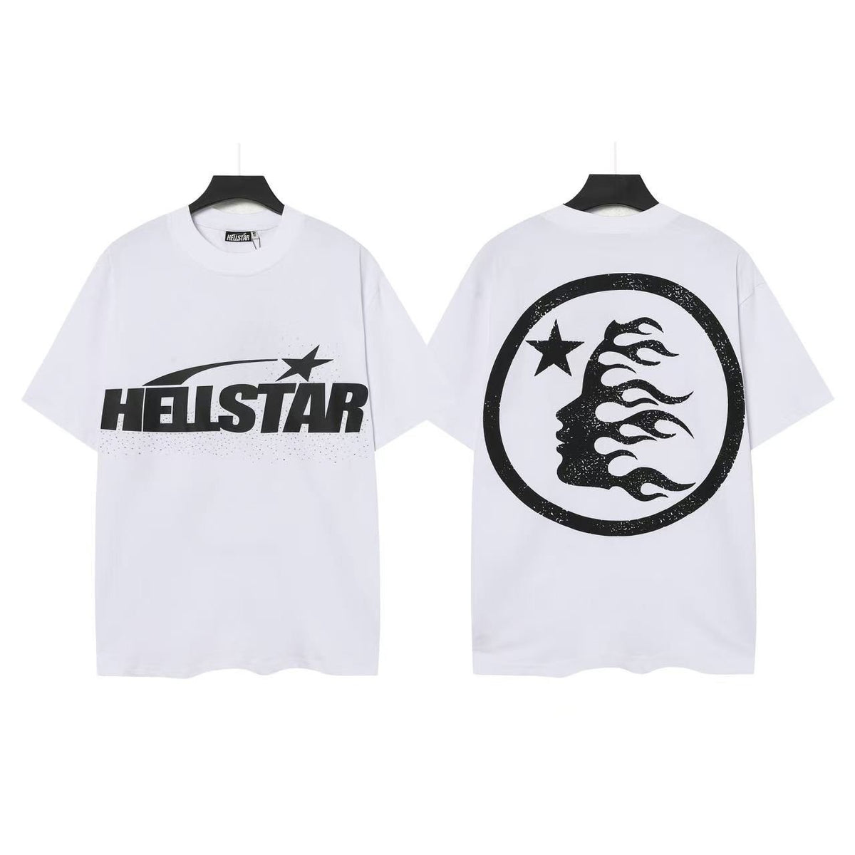 Hellstar Flame Circle Graphic T-Shirt — front