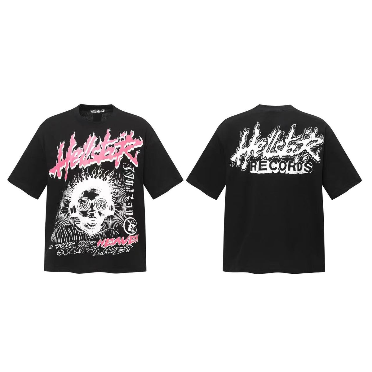 Hellstar Records Skull Graphic T-Shirt — front