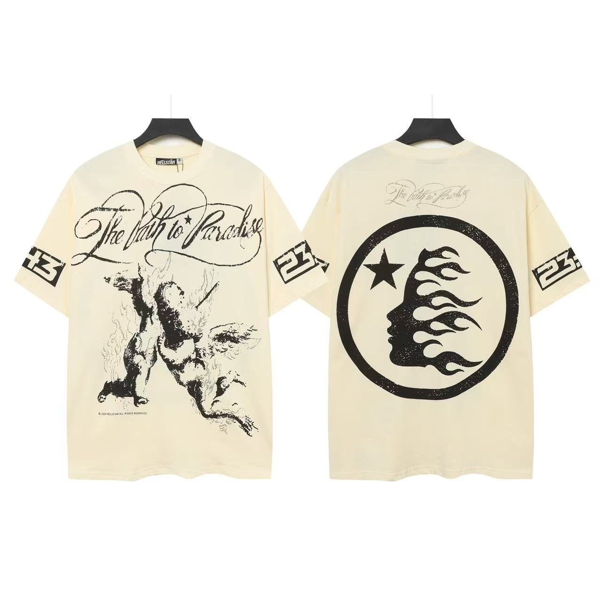 Hellstar Path to Paradise Crescent Graphic T-Shirt — front
