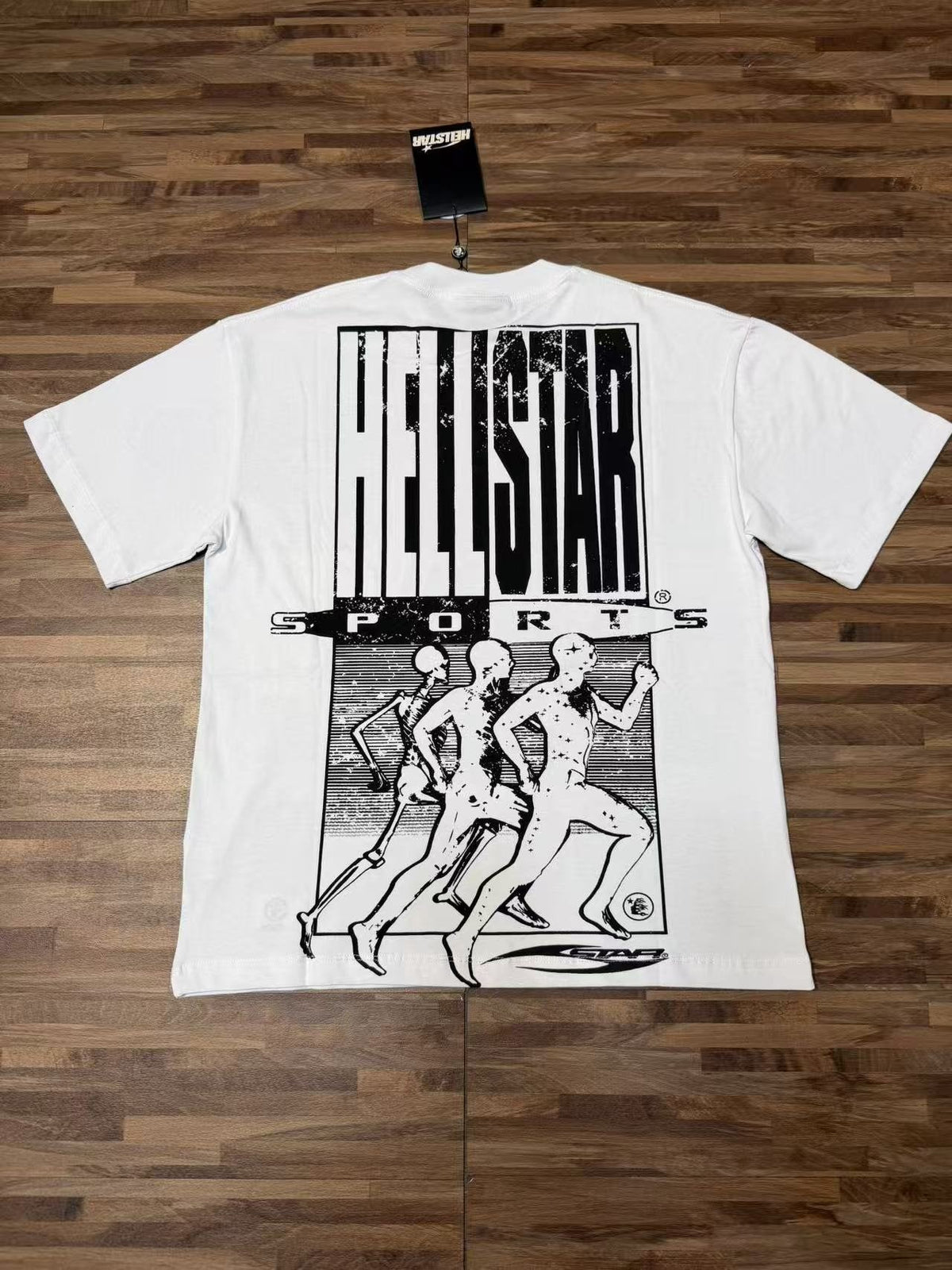 Hellstar Sports Graphic White T-Shirt — back