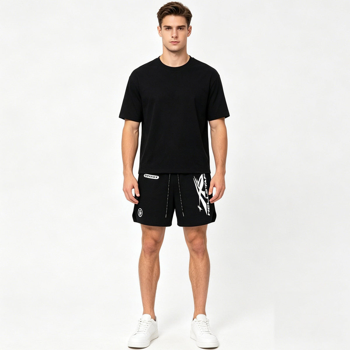 Hellstar Sport Graphic Shorts - Black — context
