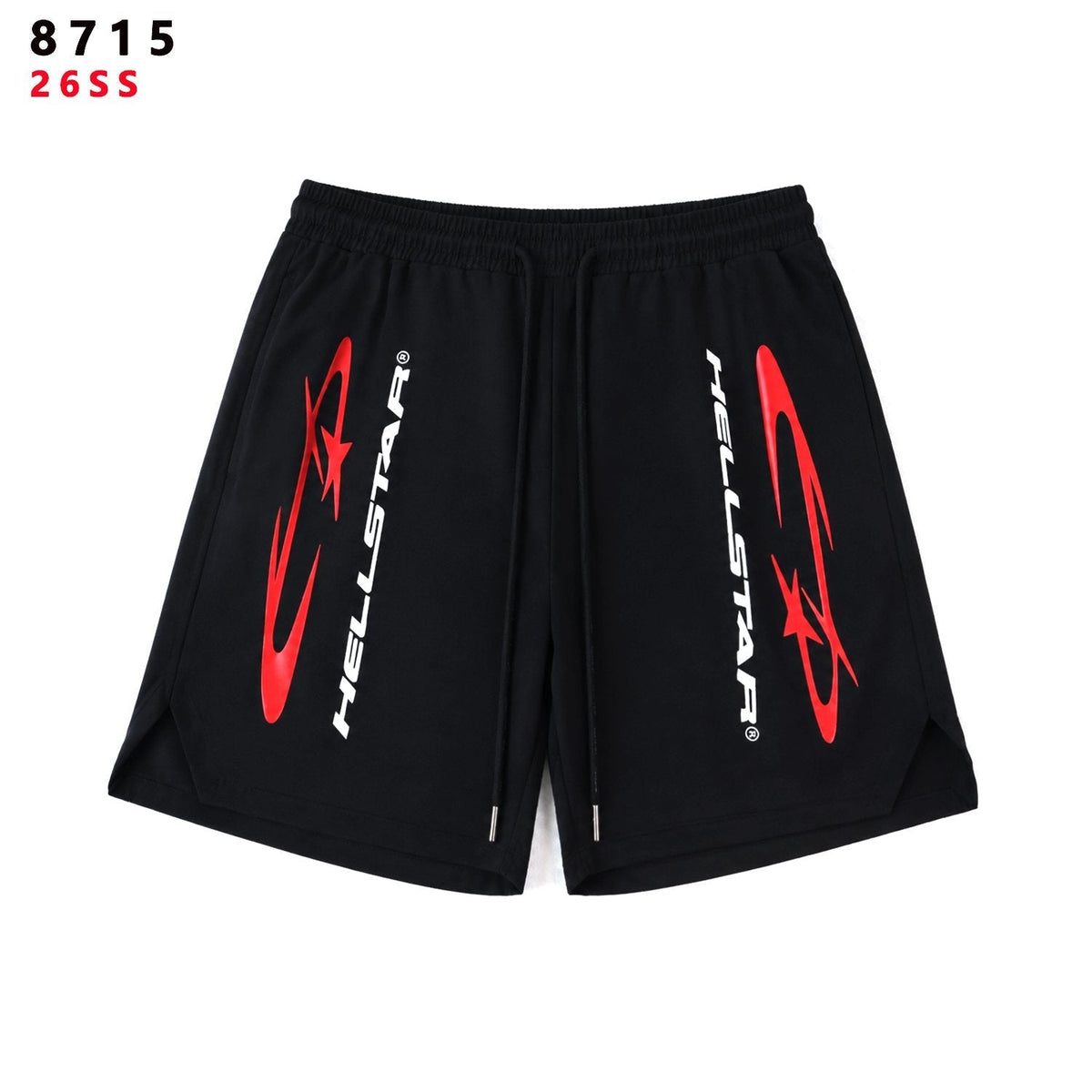 Hellstar Red Label Graphic Shorts - Black — hero