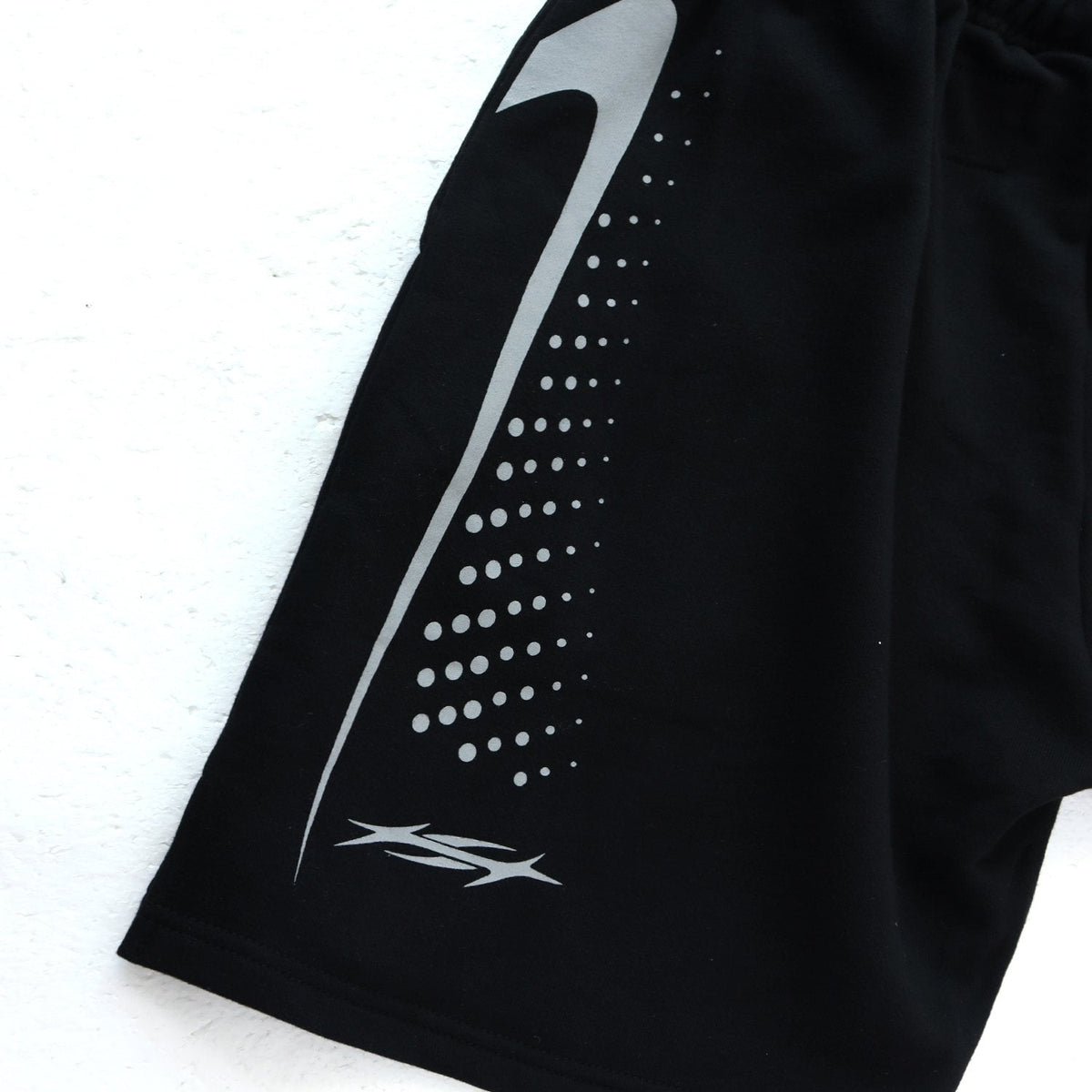 Hellstar Silver Line Graphic Shorts — detail