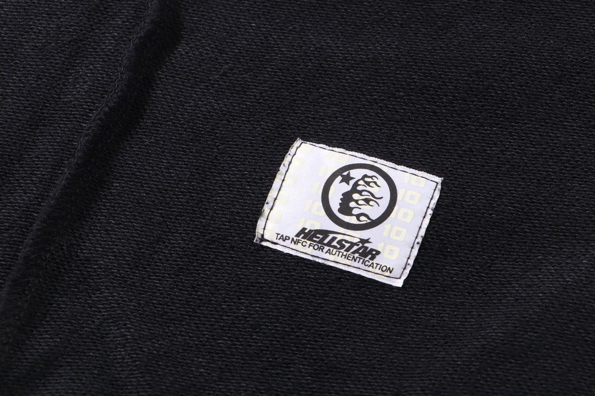 Hellstar Washed Full-Zip Graphic Hoodie — neck_label