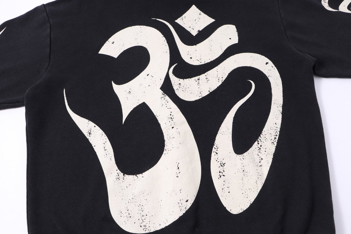 Hellstar Om Graphic Zip-Up Hoodie — detail