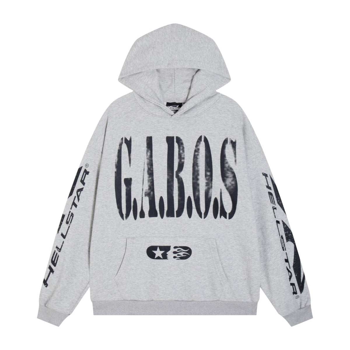 Hellstar G.A.B.O.S Flame Graphic Hoodie & Pants Set — front