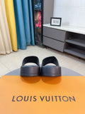 Louis Vuitton Patterned Strap Slide Sandals — hero