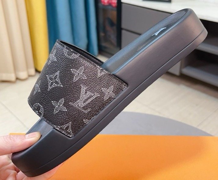 Louis Vuitton Monogram Slide Sandals — hero