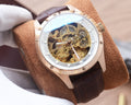 Hublot Rose Gold White Leather Strap Watch — hero