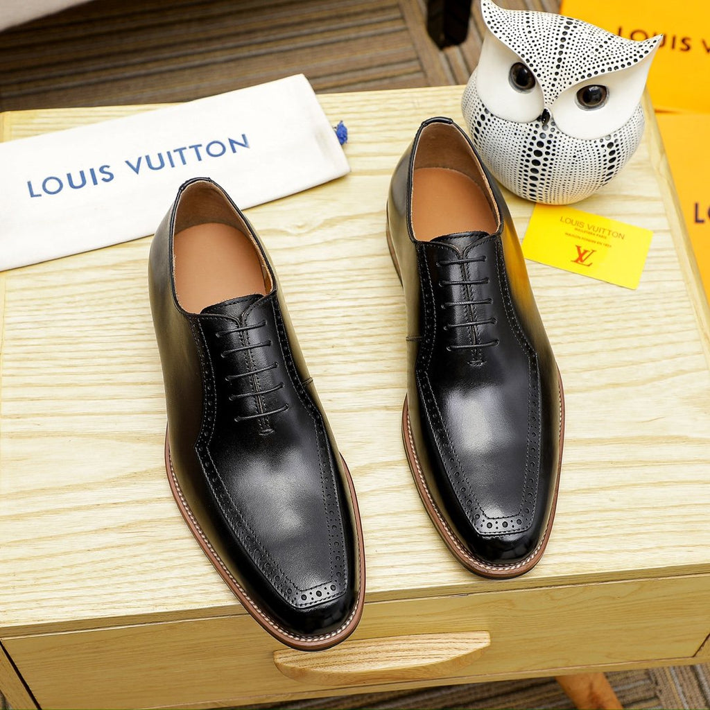 Louis Vuitton Black Lace-Up Dress Shoes — hero