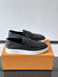 微商相册测试鞋子-Louis Vuitton Black Platform Loafers — hero