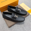 Louis Vuitton Black Metal-Hardware Loafers — hero