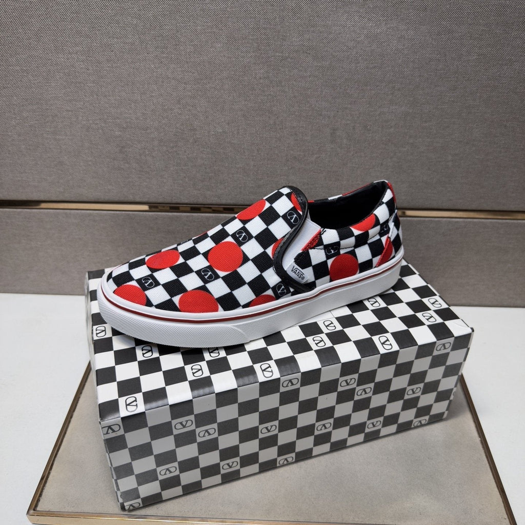 Vans Checkerboard Slip-On Shoes — side