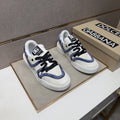 Dolce & Gabbana White & Navy Low-Top Sneakers — hero