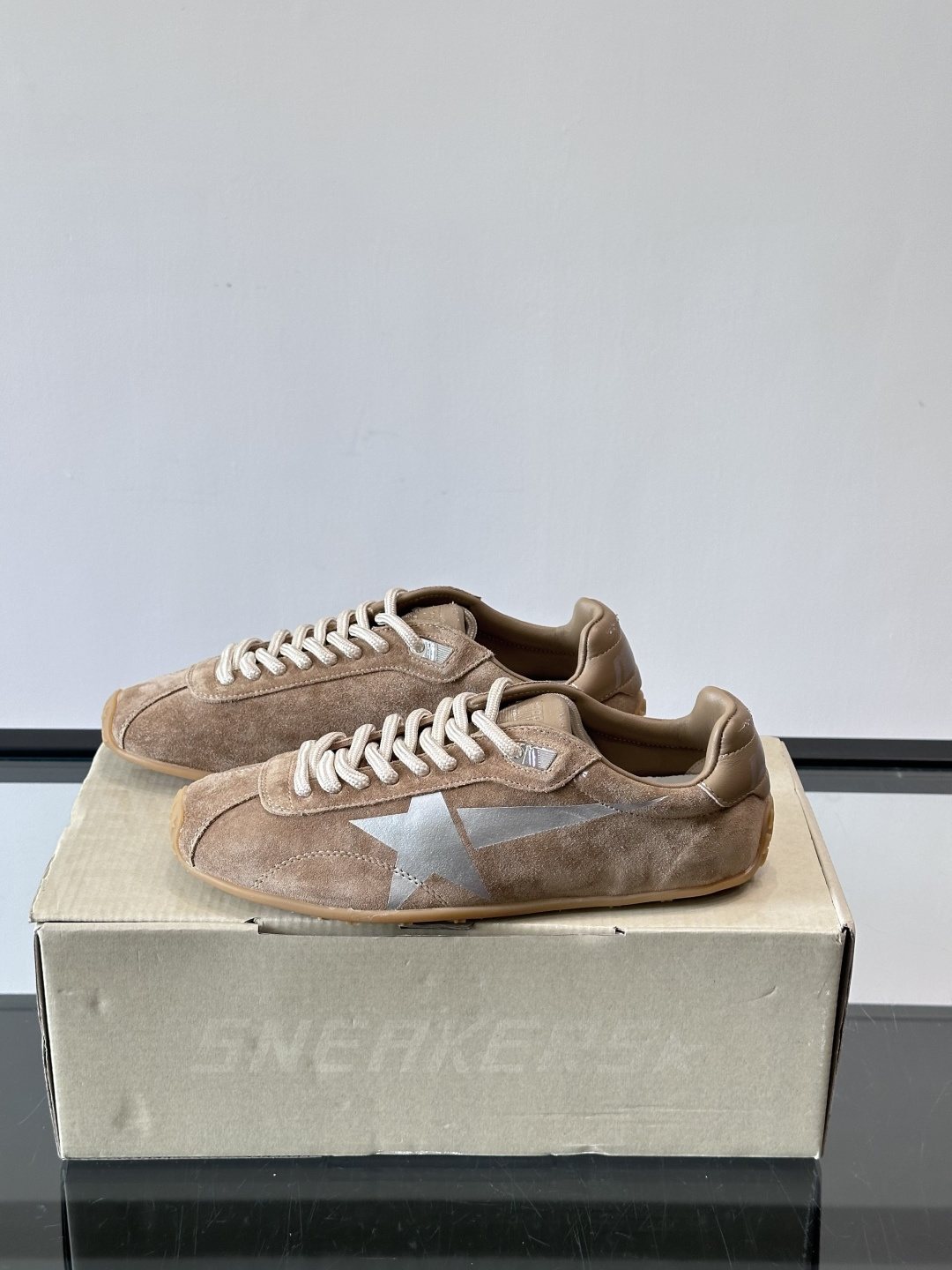 Golden Goose Brown Star Sneakers — side