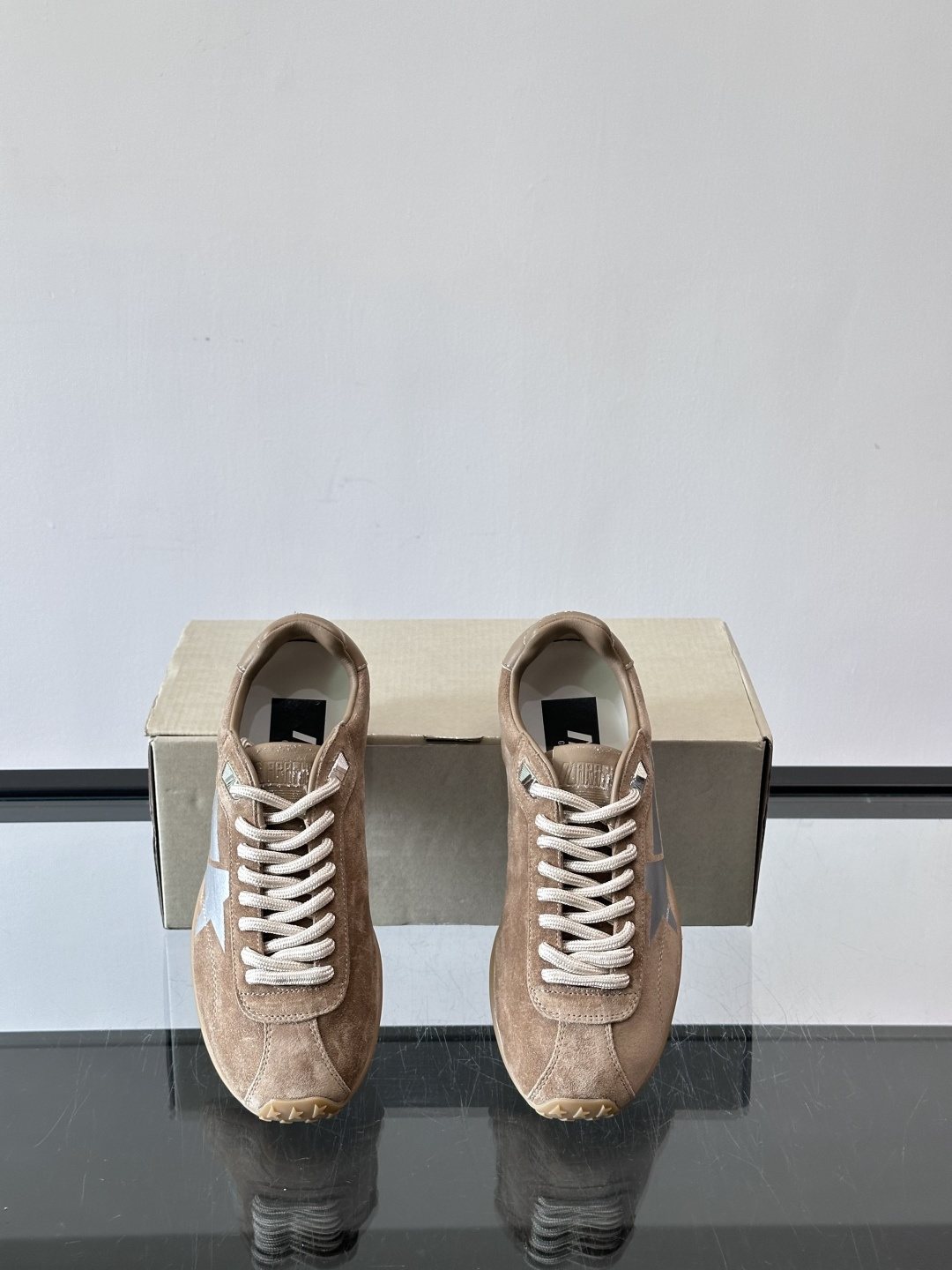 Golden Goose Brown Star Sneakers — front