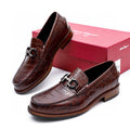Salvatore Ferragamo Dark Brown Bit Loafers — hero