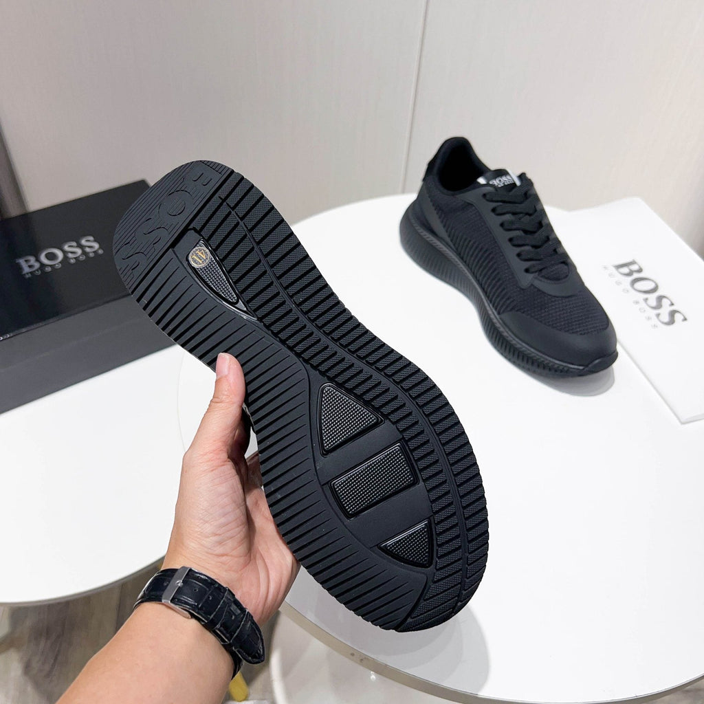Hugo Boss Black Knit Sneakers — detail