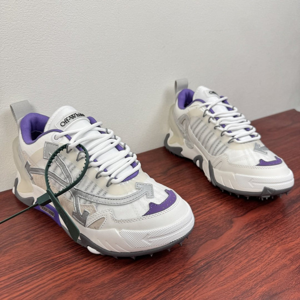 Off-White ODSY-1000 White Purple Sneakers — front