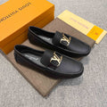 Louis Vuitton Black Leather Hardware Loafers — hero