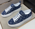 Dsquared2 Navy Blue Patterned Sneakers — hero