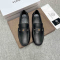 Versace Black Medusa Accent Loafers — hero