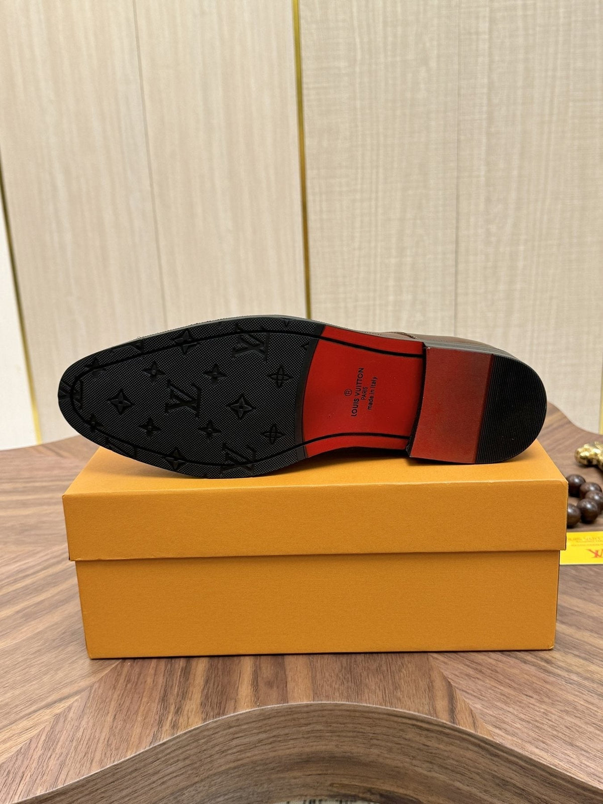 Louis Vuitton Brown Lace-Up Dress Shoes — back