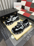 Dolce & Gabbana Black & White Low-Top Sneakers — hero