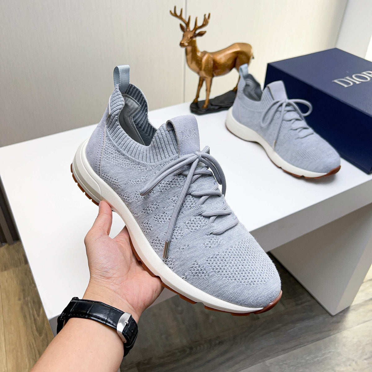 Dior B80 Lounge Knit Sneakers — side
