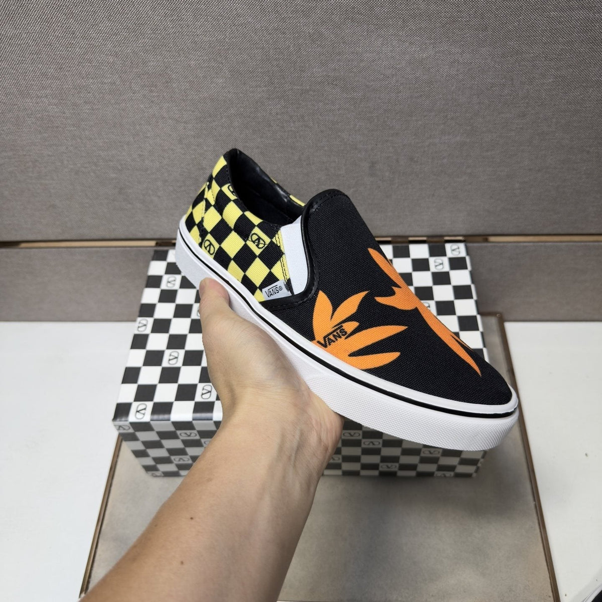 Vans Graphic Slip-On Sneakers — model