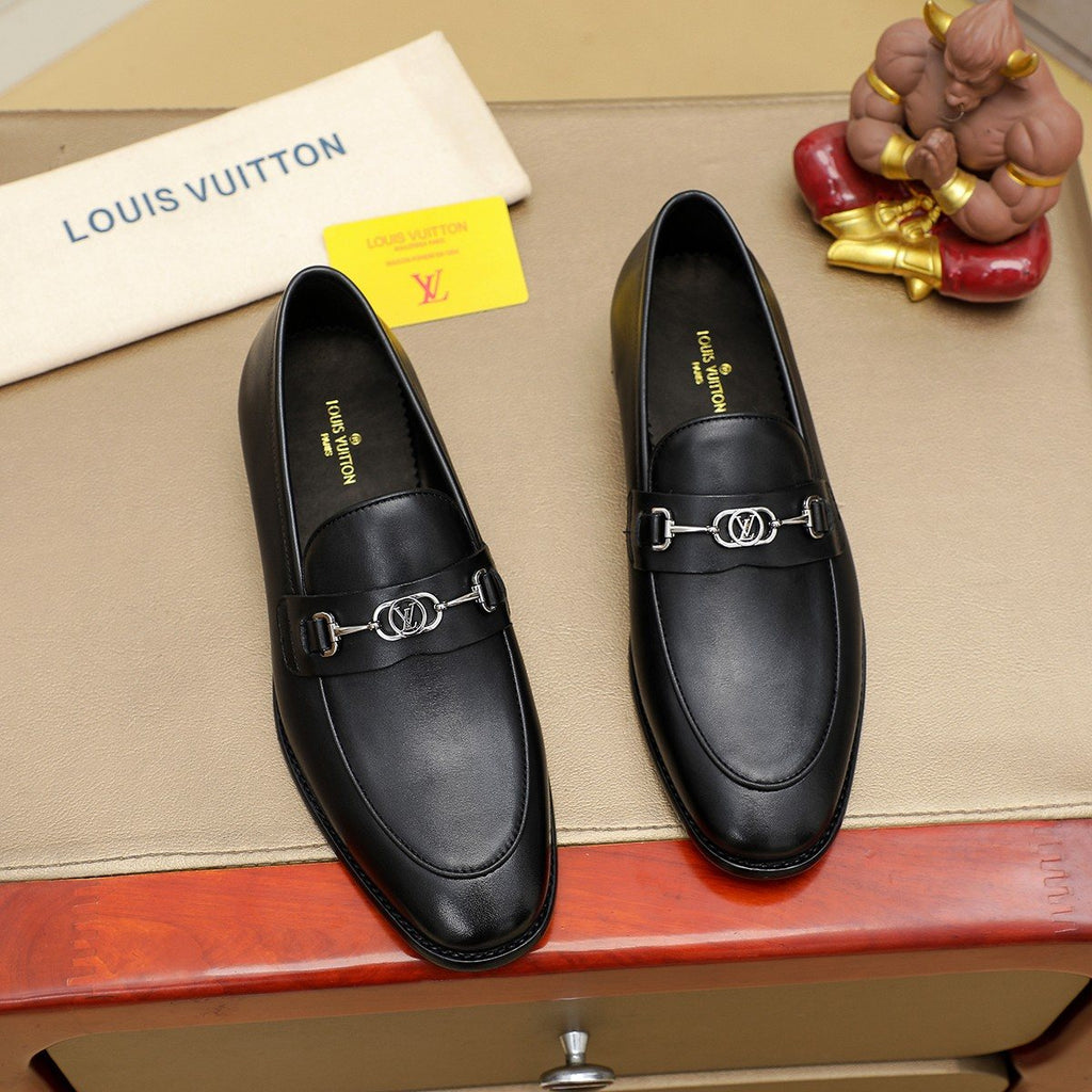 Louis Vuitton Black Horsebit-Style Loafers — hero