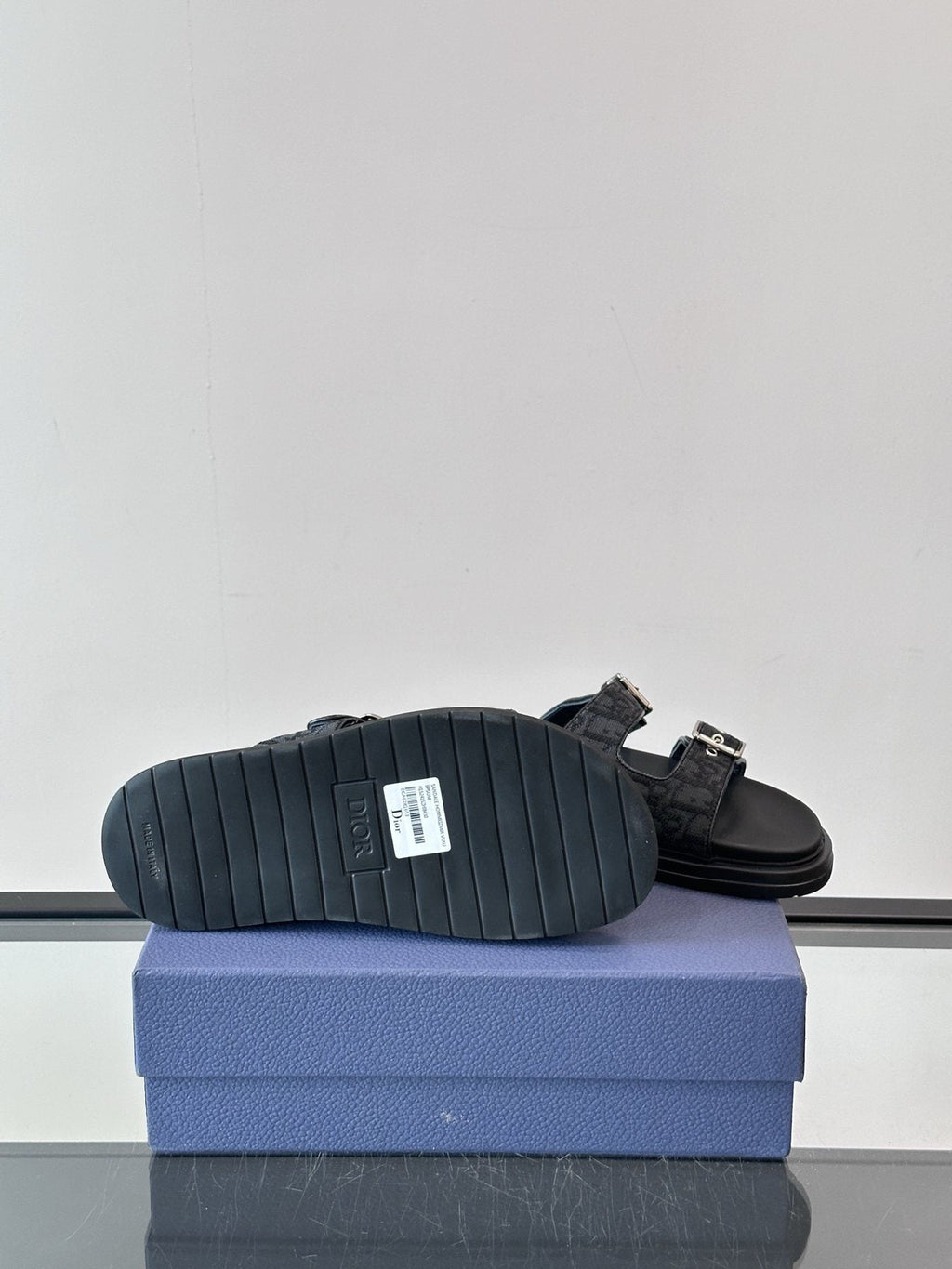 Dior Buckle Strap Slide Sandals — detail
