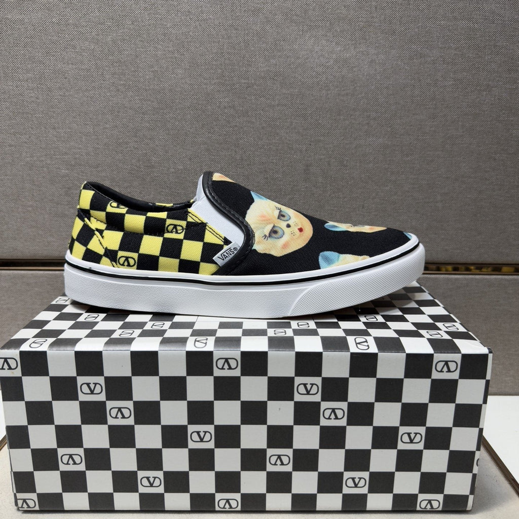 Vans Teddy Bear Print Slip-On Shoes — side