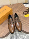 Louis Vuitton Brown Monogram Lace-Up Dress Shoes — hero