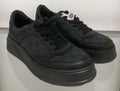 Gucci Black Patterned Low-Top Sneakers — hero