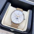 IWC Silver White Dial Leather Strap Watch — hero